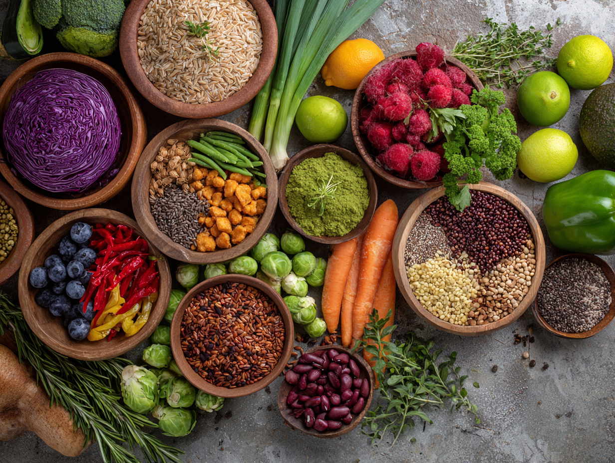 Egészséges ételek előkészítése a konyhában